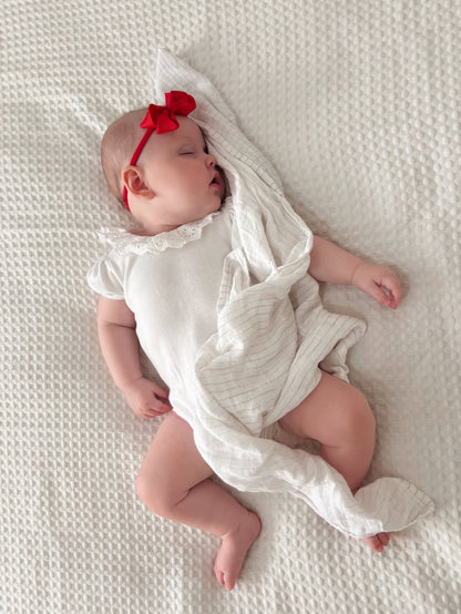 Red 2.5 inch Ribbon Dainty Bow On Headband