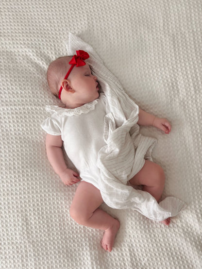 Red 2.5 inch Ribbon Dainty Bow On Headband
