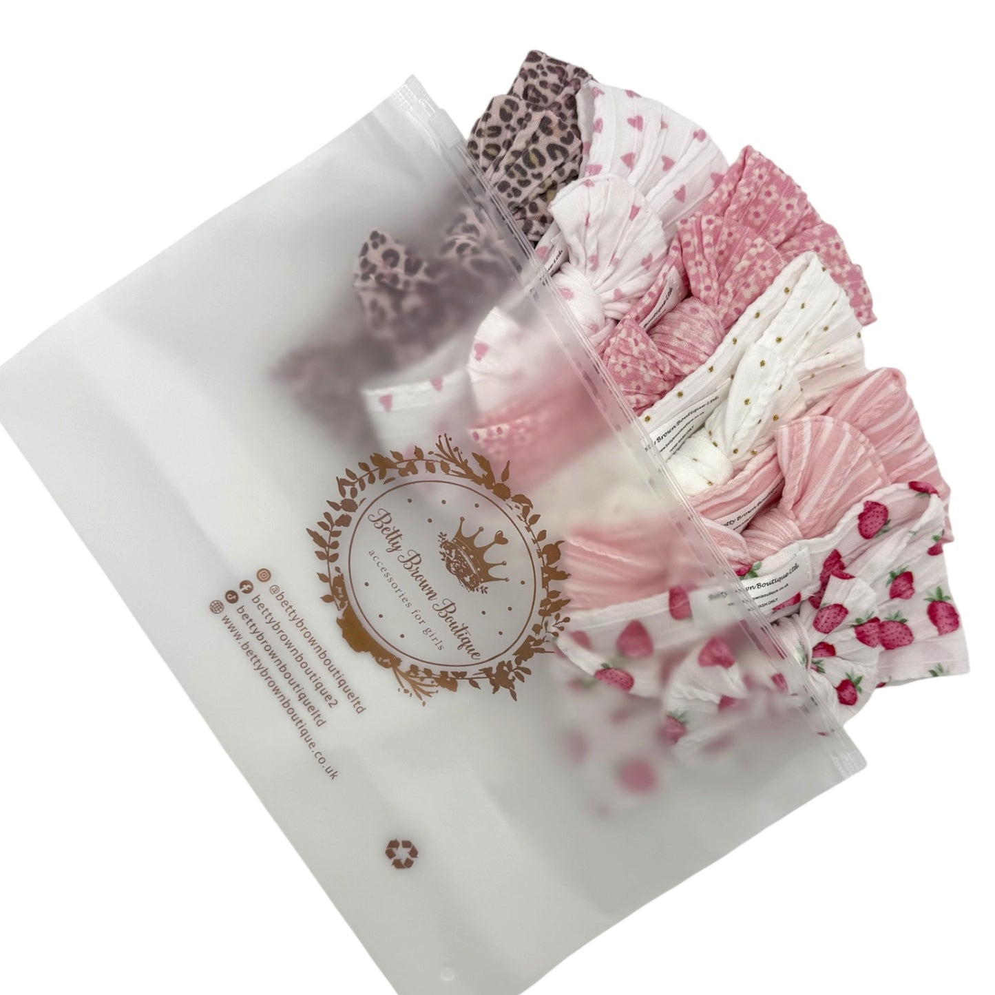 Customer Favorites Bundle of 6 Smaller Bow Cable Knit Headbands - Suitable from Newborn
