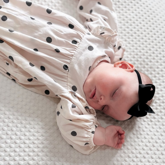 Black 2.5 inch Ribbon Dainty Bow On Headband