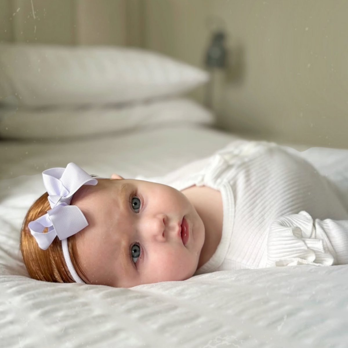 Lilac 2.5 inch Ribbon Dainty Bow On Headband