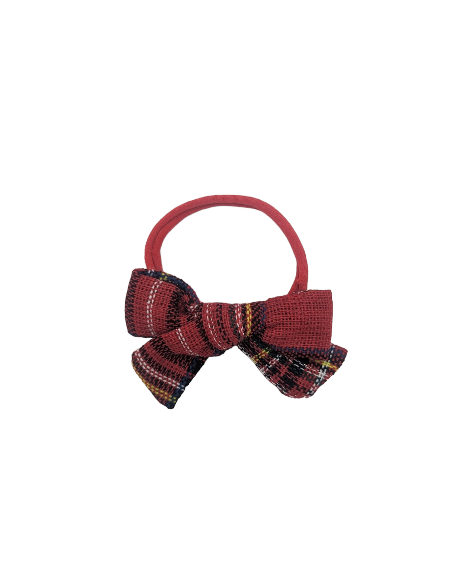 3.5 inch Tartan Dainty Bow Headband - Christmas Collection 2021 - Betty Brown Boutique Ltd