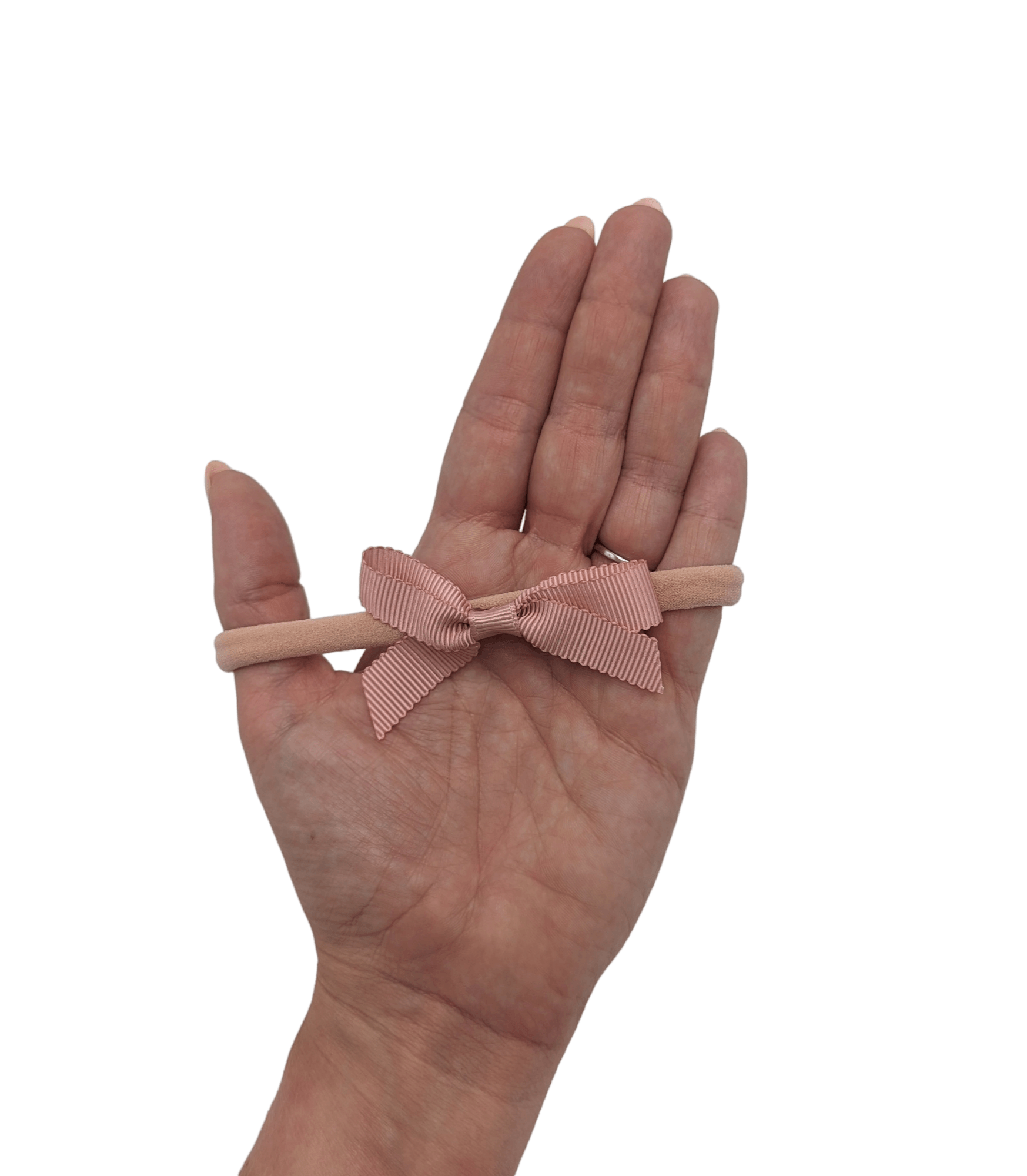 Dusty Pink 2.5 inch Dainty Bow Headband - Betty Brown Boutique Ltd