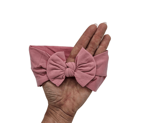 Darker Dusty Pink Plain Smooth Headwrap - Betty Brown Boutique Ltd