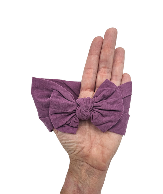 Purple Plain Smooth Headwrap - Betty Brown Boutique Ltd