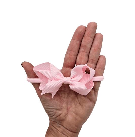 Light Pink 3 Inch Dainty Bow Headband - Betty Brown Boutique Ltd