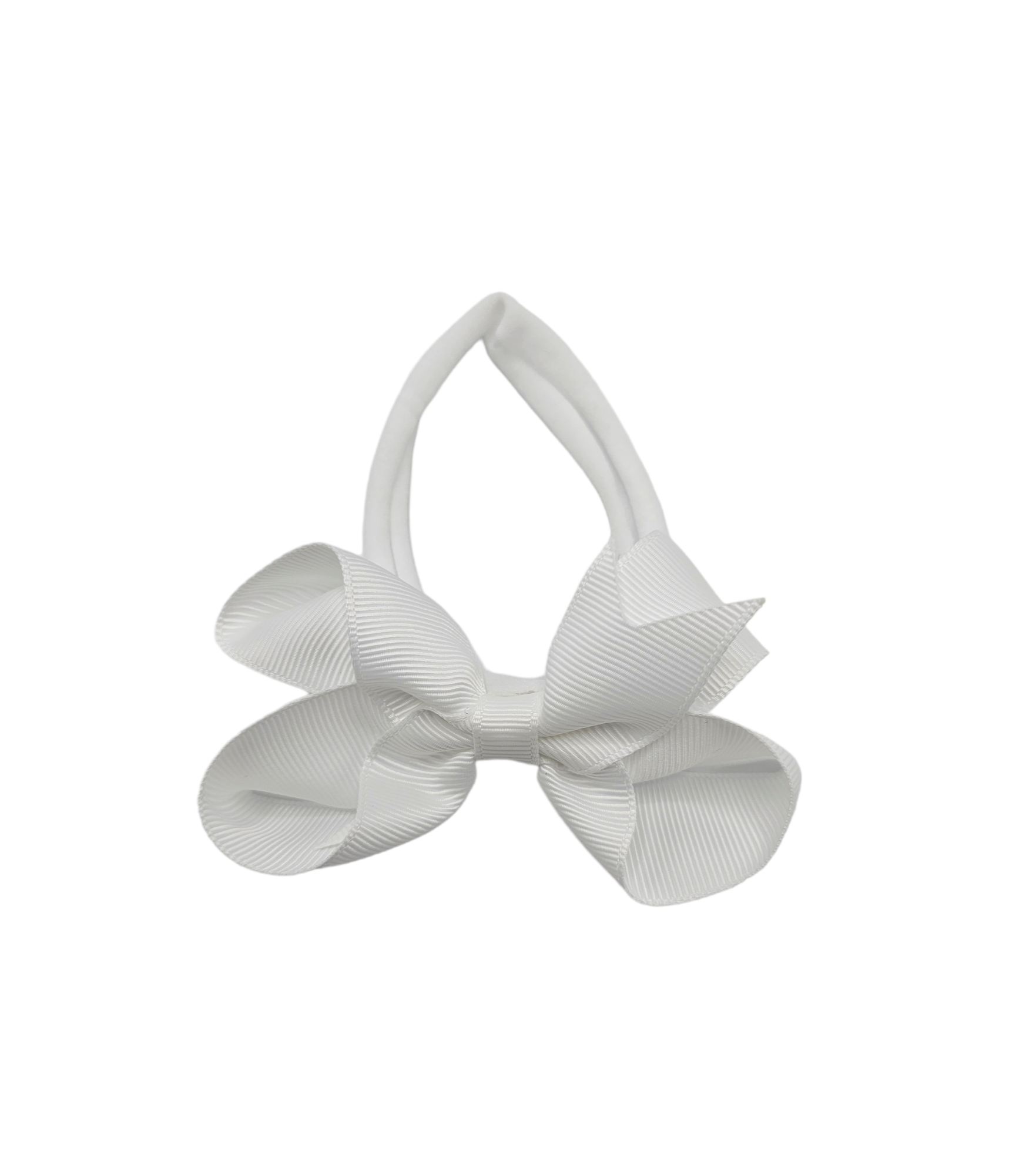 White 3 Inch Dainty Bow Headband - Betty Brown Boutique Ltd