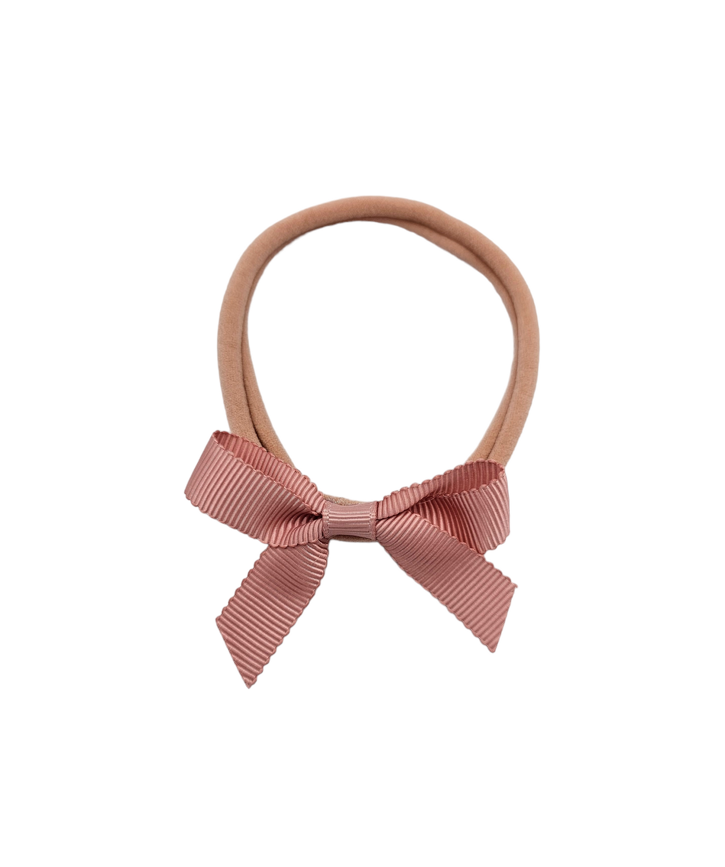 Dusty Pink 2.5 inch Dainty Bow On Headband - Betty Brown Boutique Ltd