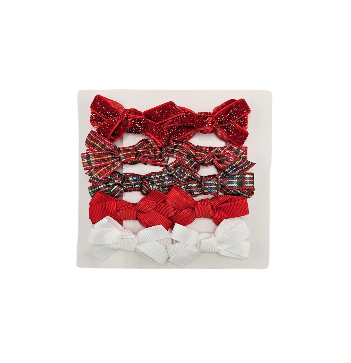 Christmas 2 Inch My First Bow Clips Set - Betty Brown Boutique Ltd