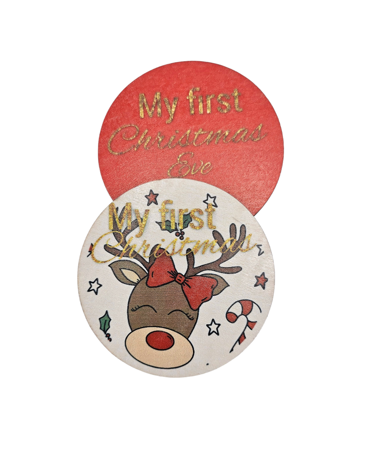 My First Christmas / My First Christmas Eve Milestone Disc - Betty Brown Boutique Ltd