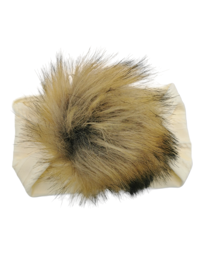 Bundle of 4 Faux Fur Pom Cable Knit Headwrap - Betty Brown Boutique Ltd
