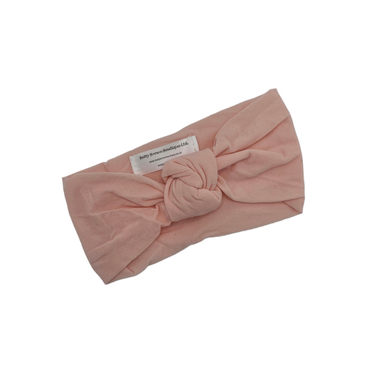 Warm Pink Smooth Knot Headwrap - Betty Brown Boutique Ltd