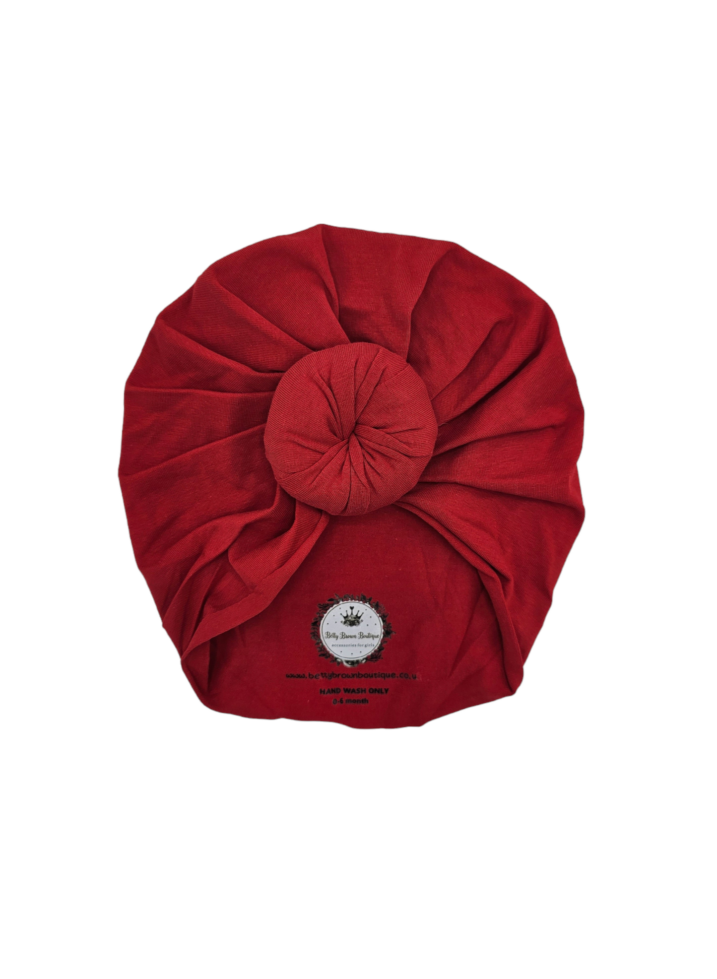 Red Donut Turban Hat - Betty Brown Boutique Ltd