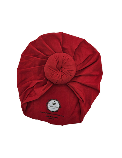 Red Donut Turban Hat - Betty Brown Boutique Ltd