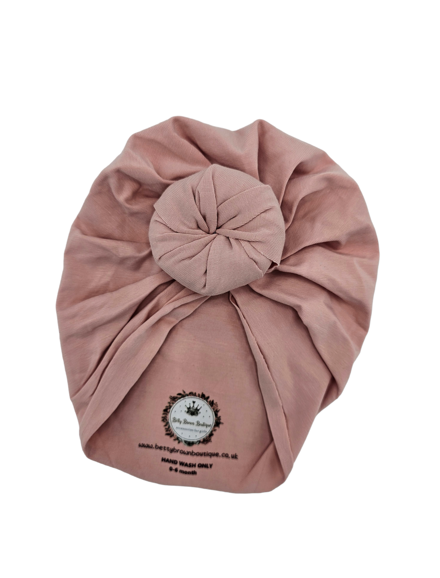 Dusty Pink Donut Turban Hat - Betty Brown Boutique Ltd