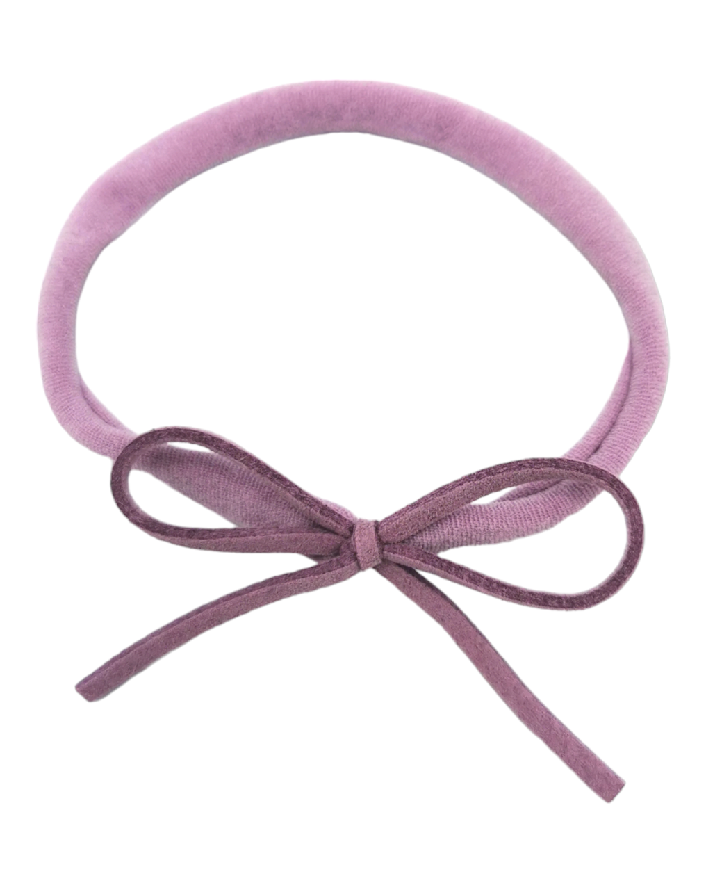 Lilac Mini Cord Dainty Bow Headband - Betty Brown Boutique Ltd
