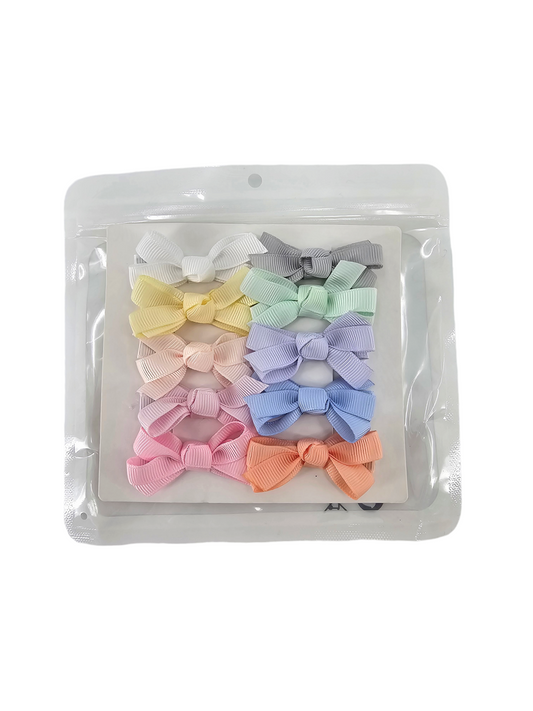 Spring Bloom Pack of 10 My First 2 inch Bow Clips - Betty Brown Boutique Ltd