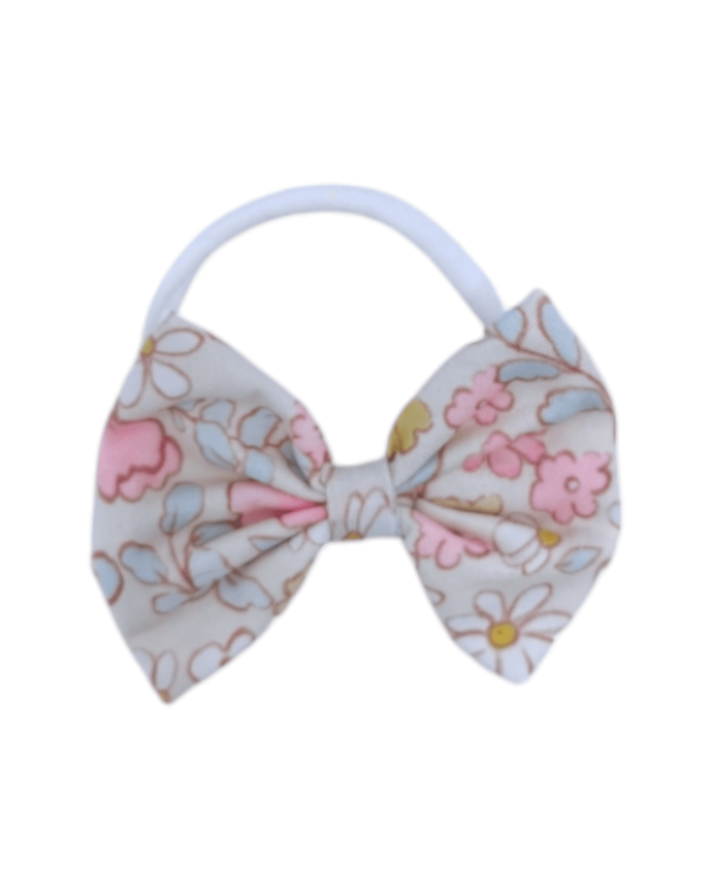 3.5 inch Ditsy Daisy Print Bow On Headband - Betty Brown Boutique Ltd