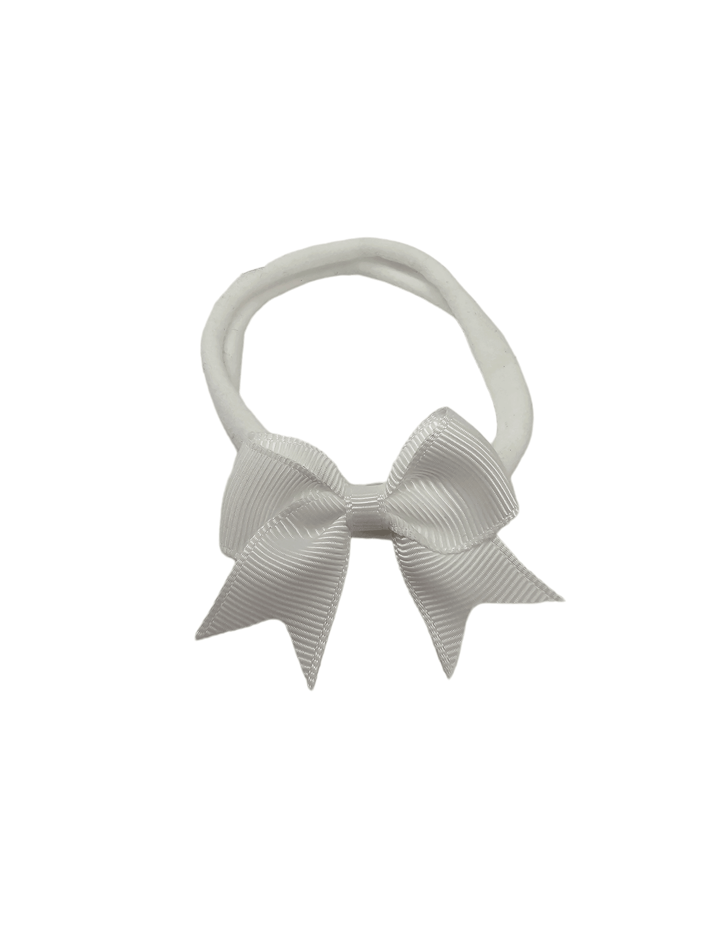 White 2 inch Dainty Kiss Bow Headbands