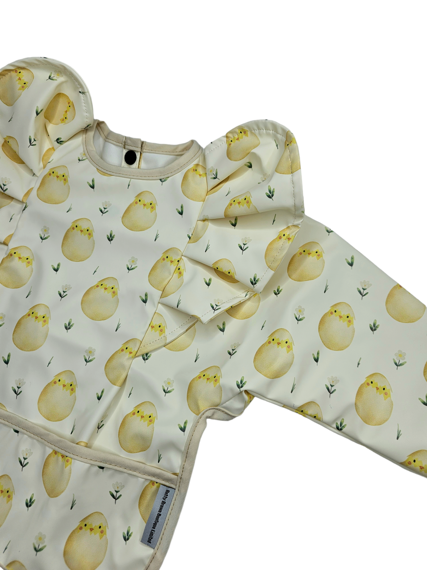 Chick Frill Detail Waterproof Bib with Sleeves