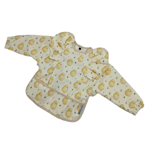 Chick Frill Detail Waterproof Bib with Sleeves