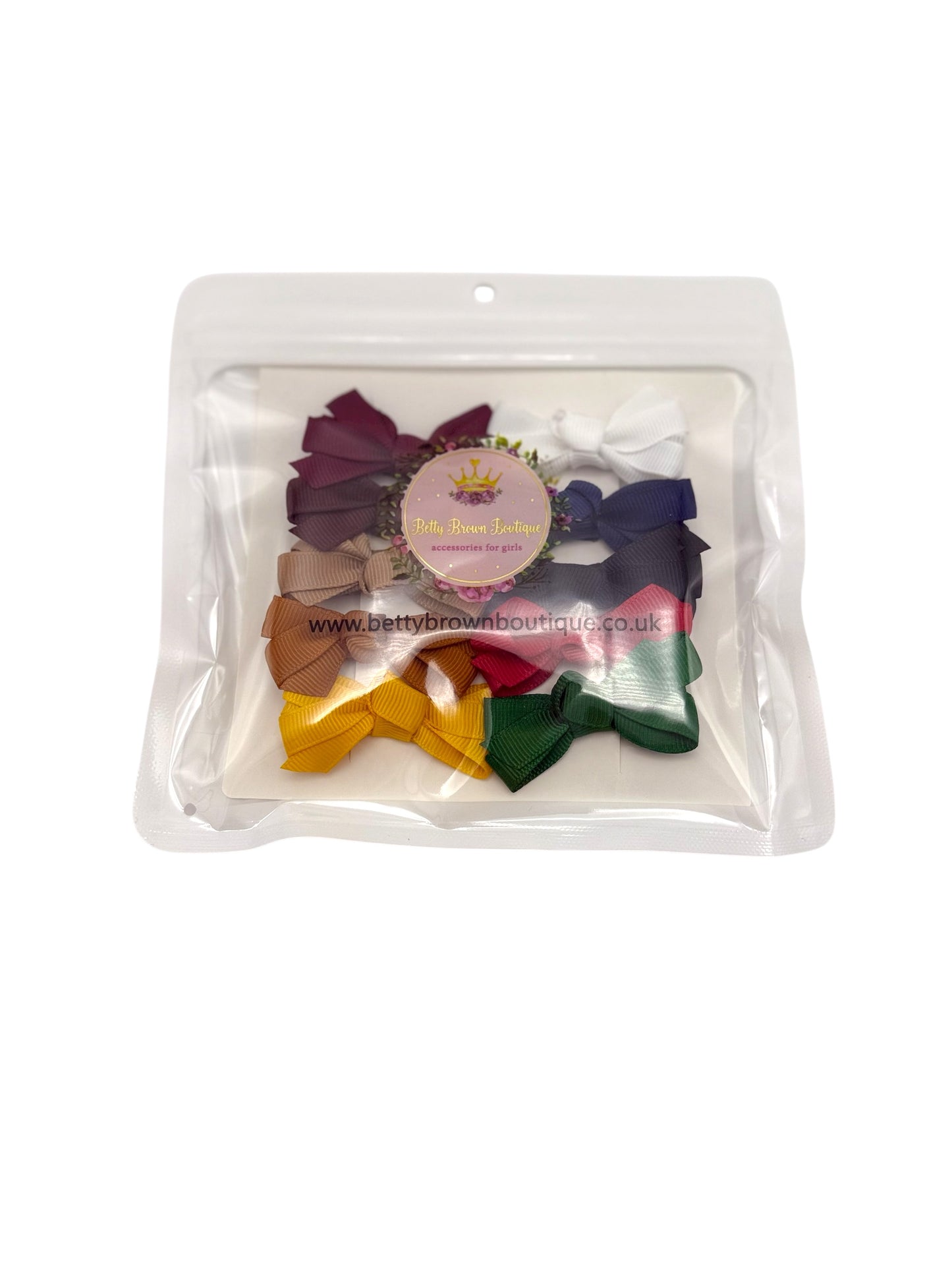 Autumn Days Pack of 10 My First 2 inch Bow Clips For Girls - Image 2