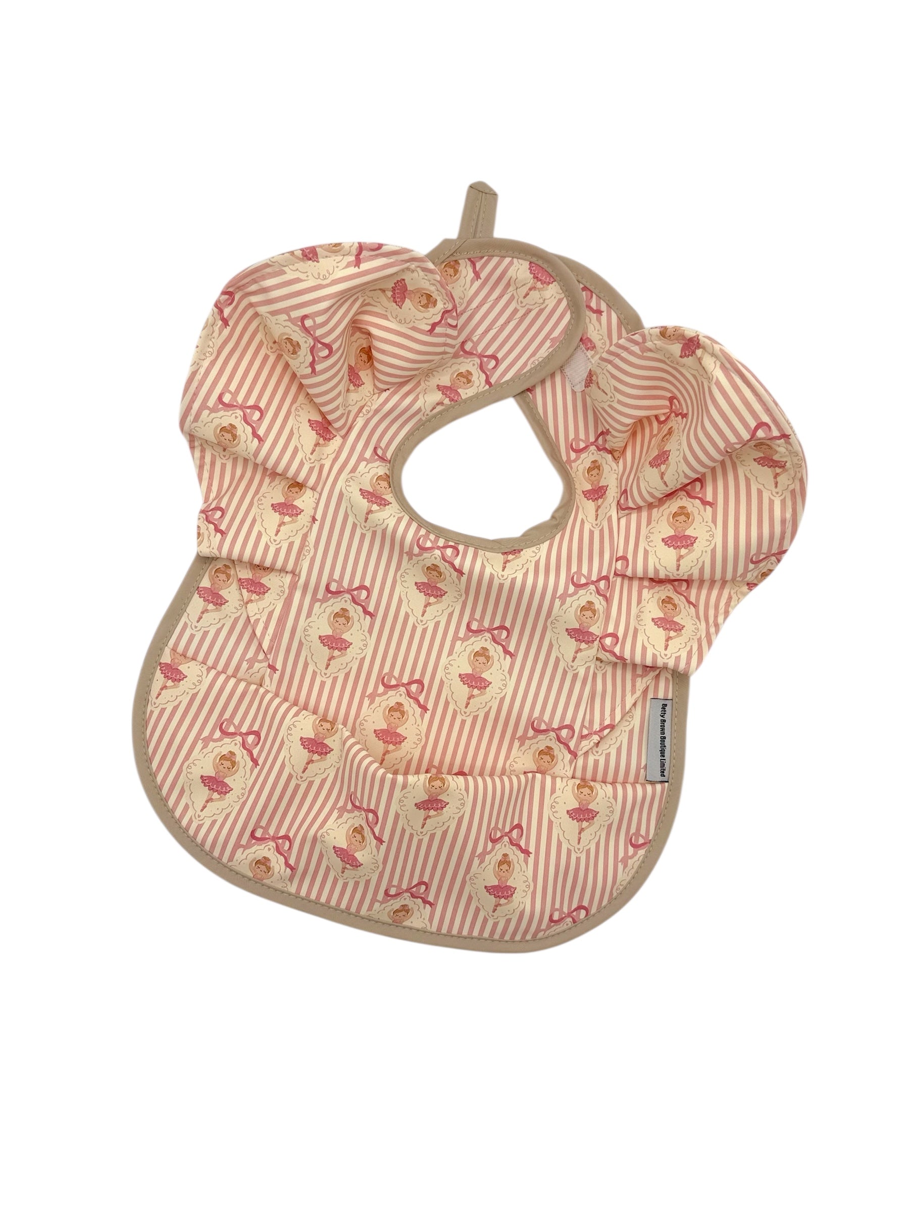 Ballerina Pattern Detailed Waterproof Bib For 6-18 Months - Image 5