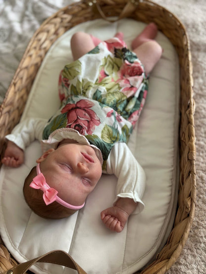 Candy Pink 2 inch Double Bow Headband For Newborns to Age 3 - Image 4