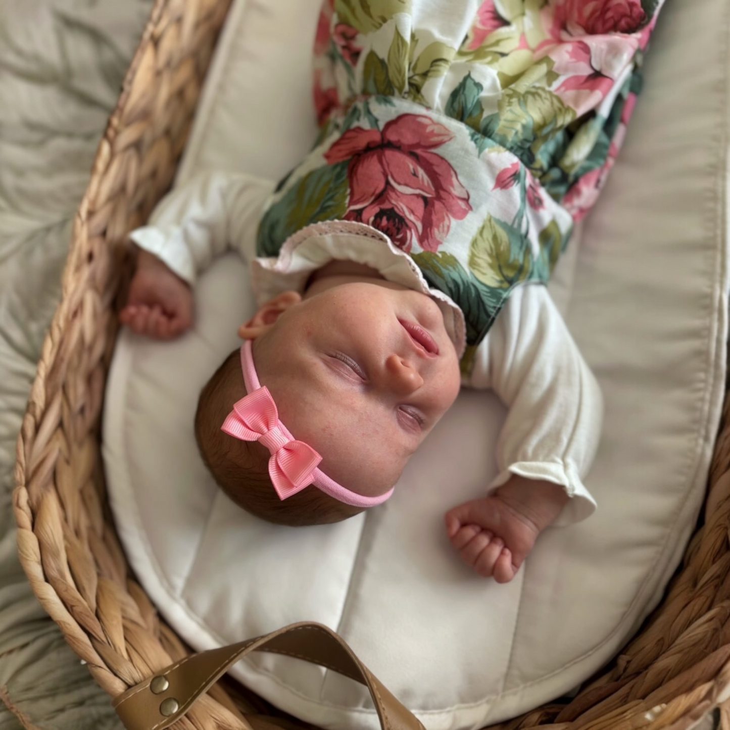 Candy Pink 2 inch Double Bow Headband For Newborns to Age 3 - Image 2