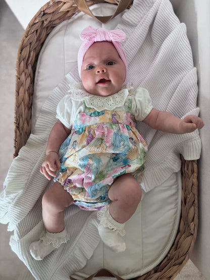 Candyfloss Pink Smaller Bow Headband For Newborns to Age 3 - Image 4