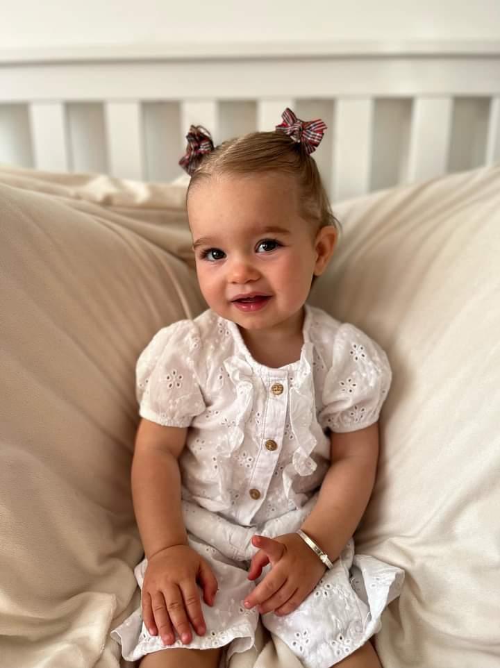 Christmas Pack of 10 My First 2 inch Bow Clips For Baby Girls - Image 5