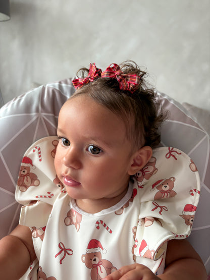 Christmas Pack of 10 My First 2 inch Bow Clips For Baby Girls - Image 6