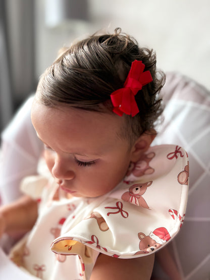 Christmas Pack of 10 My First 2 inch Bow Clips For Baby Girls - Image 8