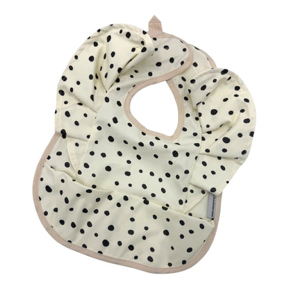 Croissant Pattern Frill Waterproof Bib For 6-18 Months Old - Image 1