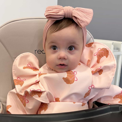 Croissant Waterproof Bib with Sleeves For 6-36 Months Old - Image 1
