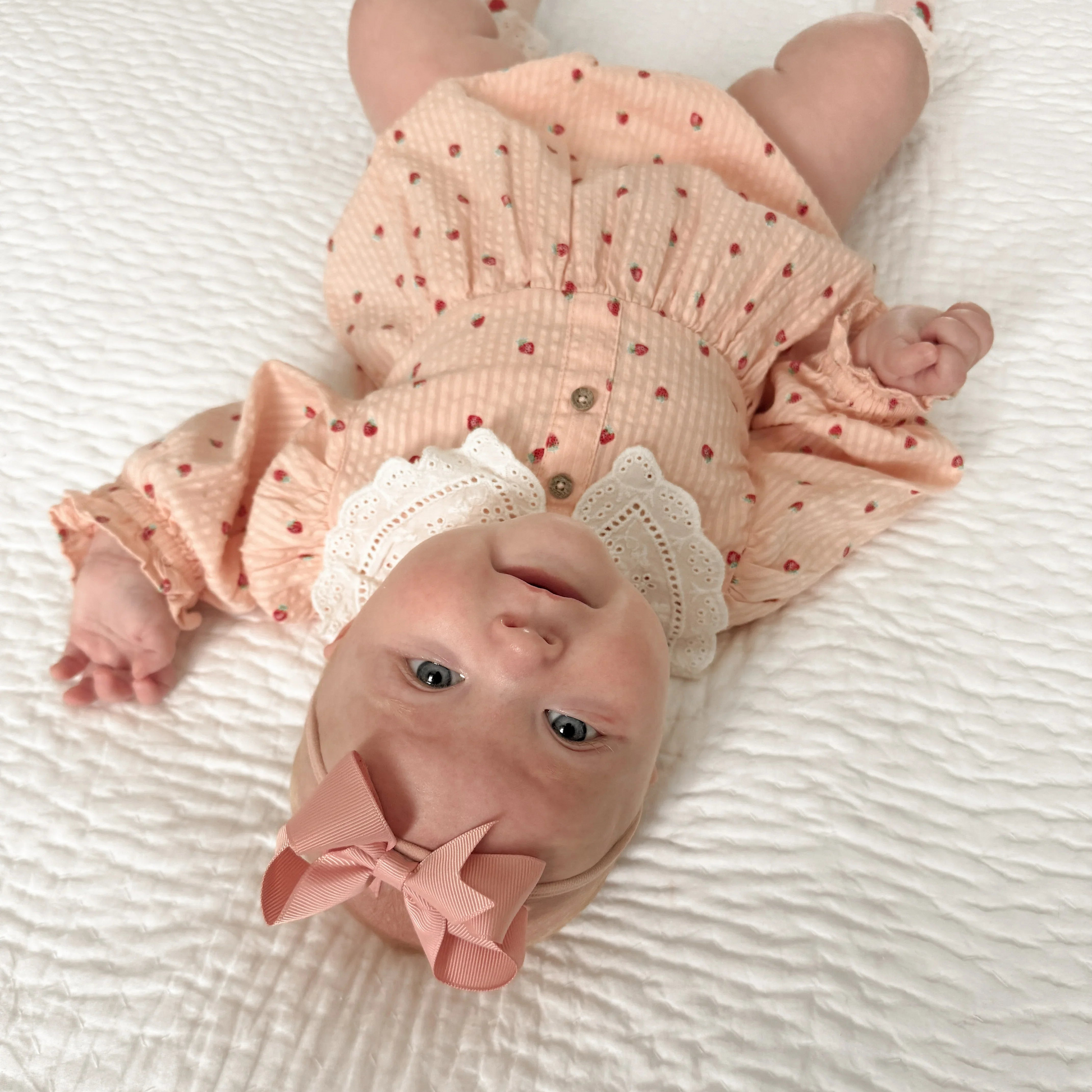 Dusty Pink 3 Inch Baby Bow Headband For Newborns to Toddler - Image 1
