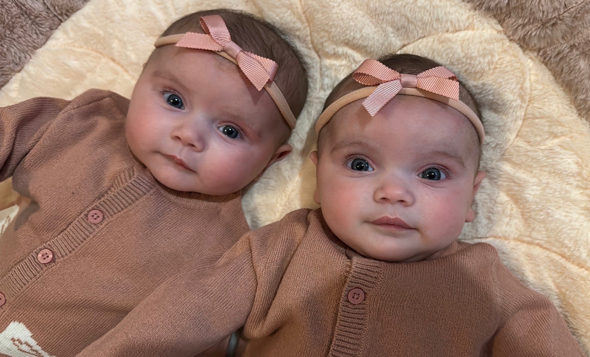 Dusty Pink 2.5 inch Baby Bow Headband For Babies From Newborn - Image 3