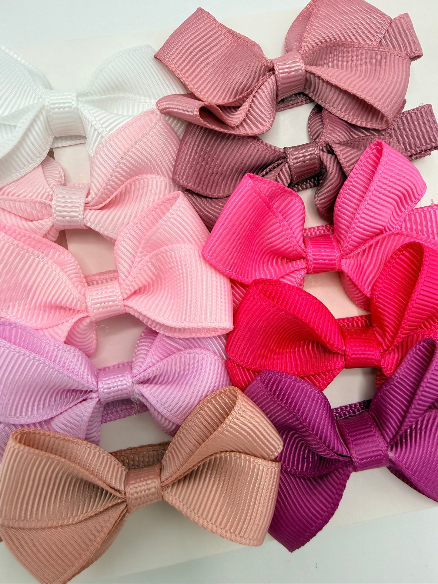Perfect Pastels Pack of 10 My First Bow Clips For Baby Girls - Image 1