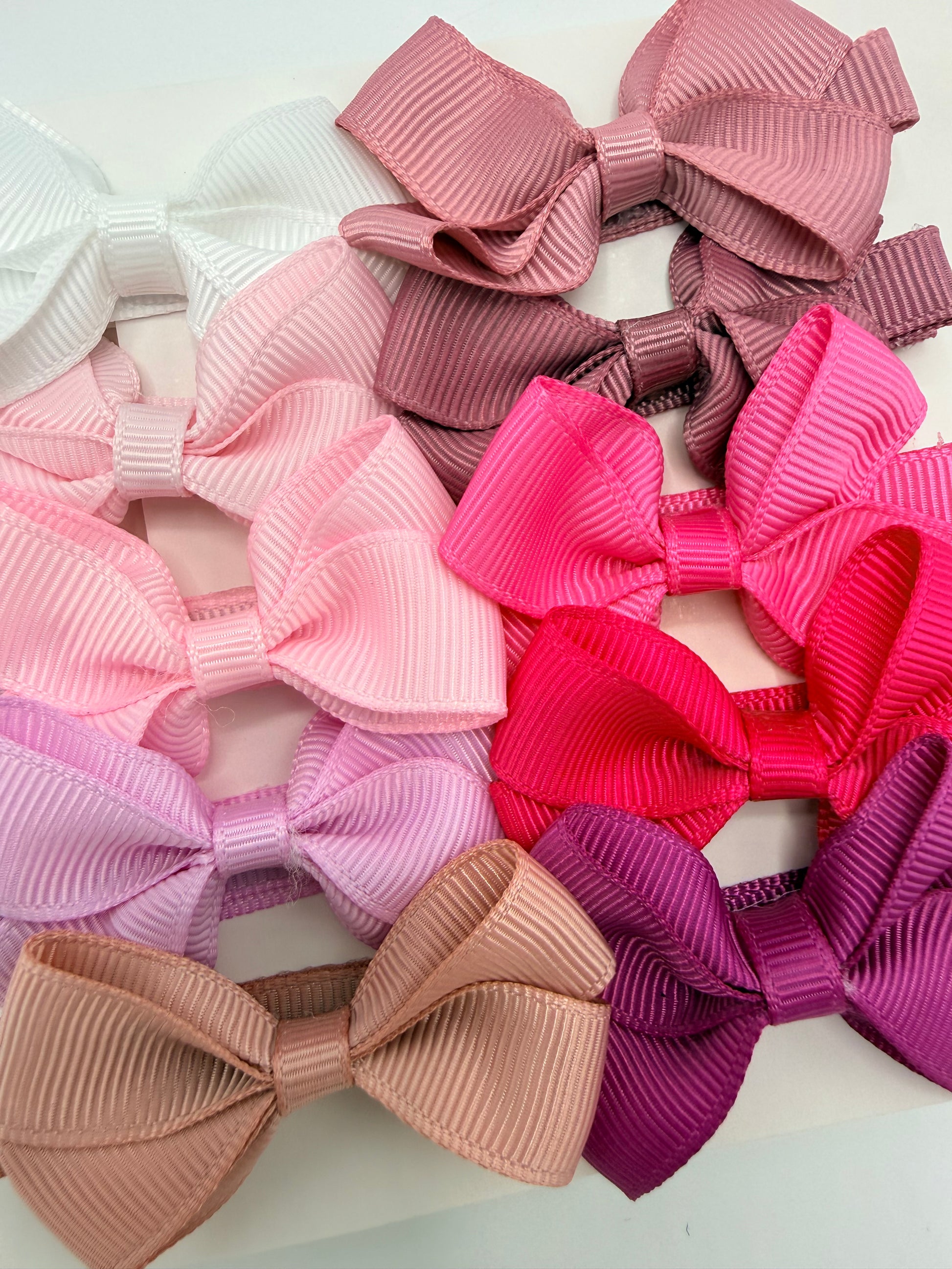 Perfect Pastels Pack of 10 My First Bow Clips For Baby Girls - Image 1