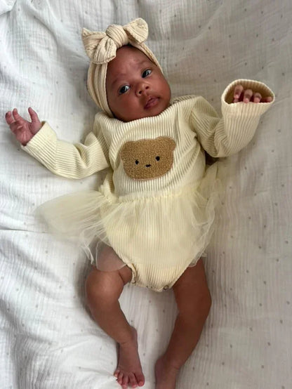 Latte Smaller Bow Headband For Newborn Babies to 3 Years Old - Image 5