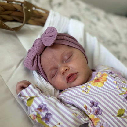 Lavender Smaller Bow Headband Perfect For Baby Girls - Image 1