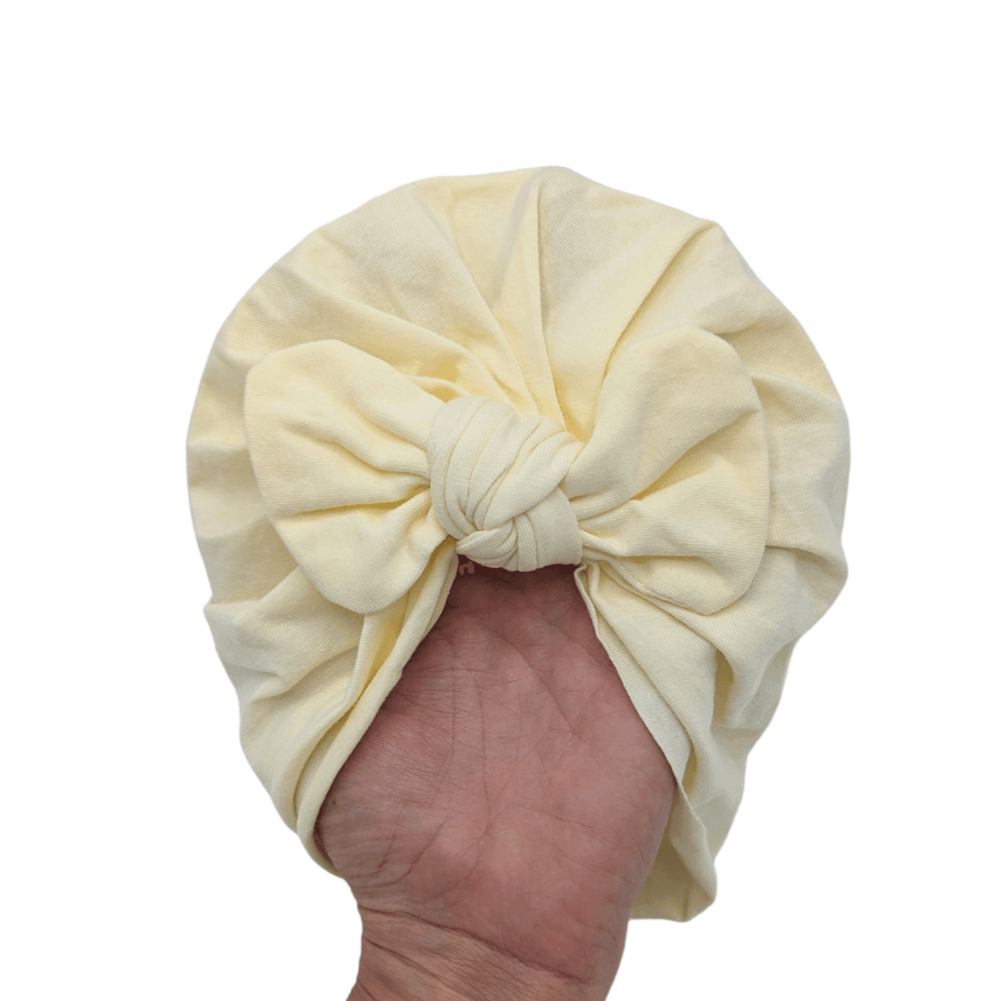 Lemon Bow Turban Hat For Babies From Newborn to 6 Months - Image 4