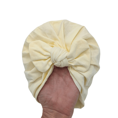 Lemon Bow Turban Hat For Babies From Newborn to 6 Months - Image 4