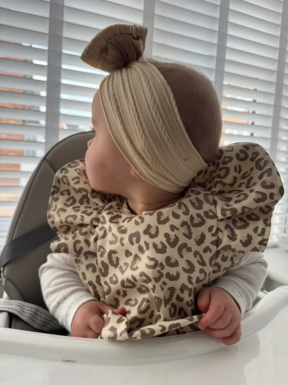 Leopard Print Waterproof Baby Bib For 6-18 Months old - Image 11