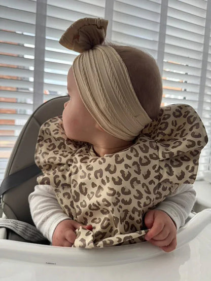 Leopard Print Waterproof Baby Bib For 6-18 Months old - Image 11