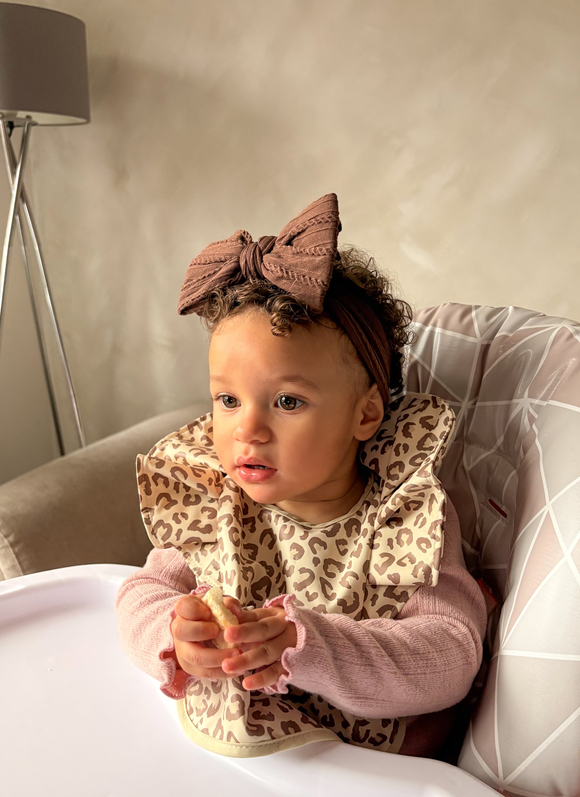Leopard Print Waterproof Baby Bib For 6-18 Months old - Image 6