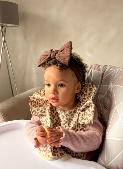 Leopard Print Waterproof Baby Bib For 6-18 Months old - Image 6