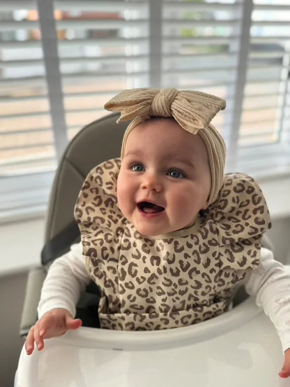Leopard Print Waterproof Baby Bib For 6-18 Months old - Image 8
