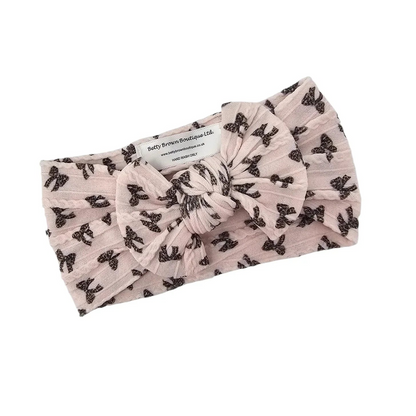 Leopard Bow Smaller Bow Headband For Baby Girls  - Image 1