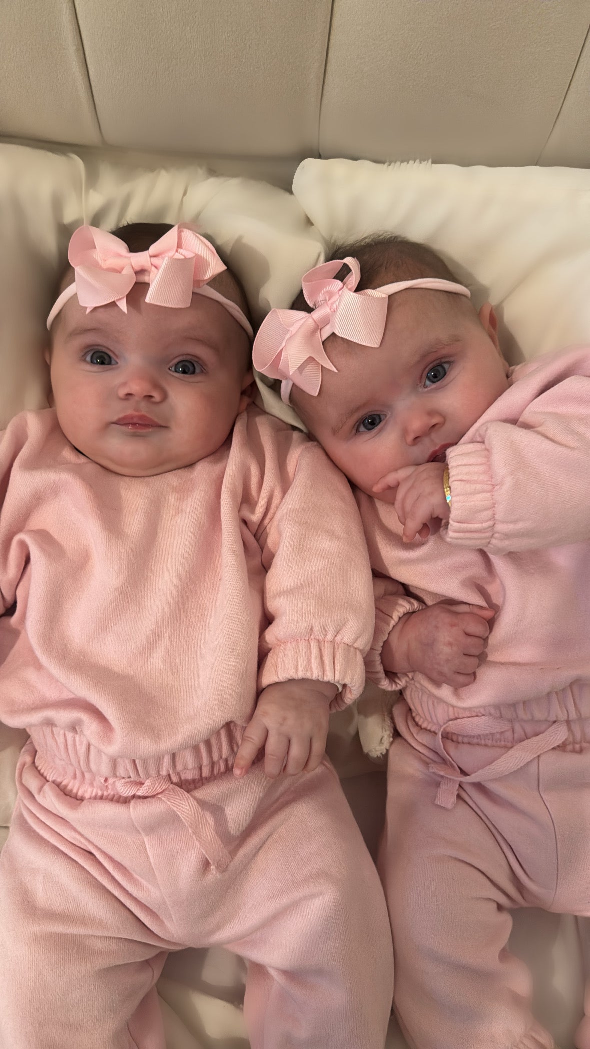 Light Pink 3 Inch Dainty Bow Headband For Girls From Newborn - Image 5
